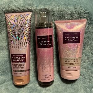 Bath & Body Works A Thousand Wishes Body Cream, Scrub & Fine Fragrance Mist